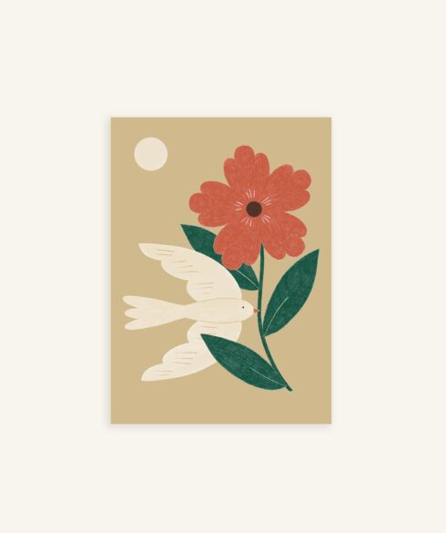 Bird & Flower | A6 Pocket Notebook