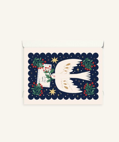 Bird with a Letter | Christmas Card