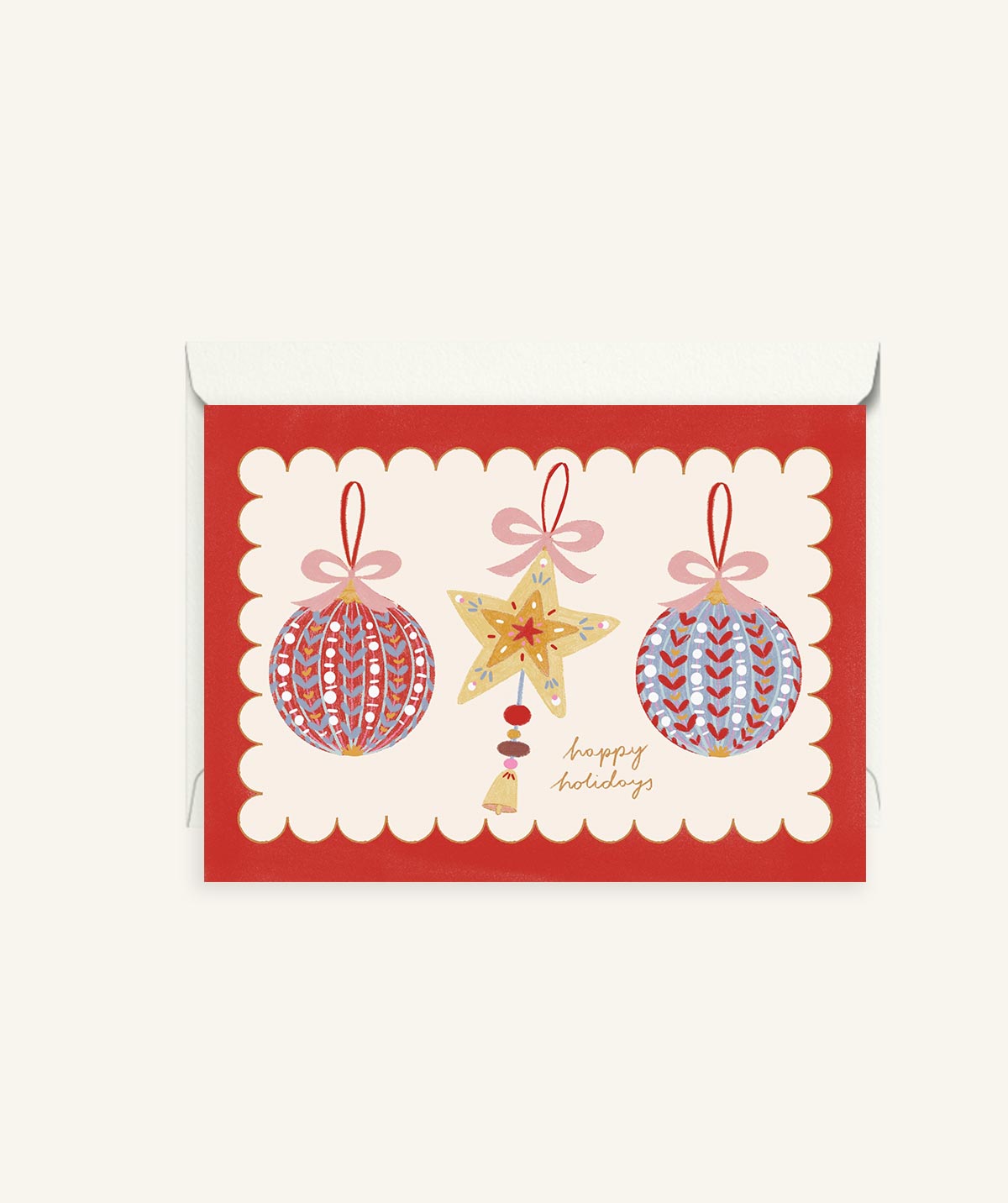 Three Christmas Ornaments | Christmas Card