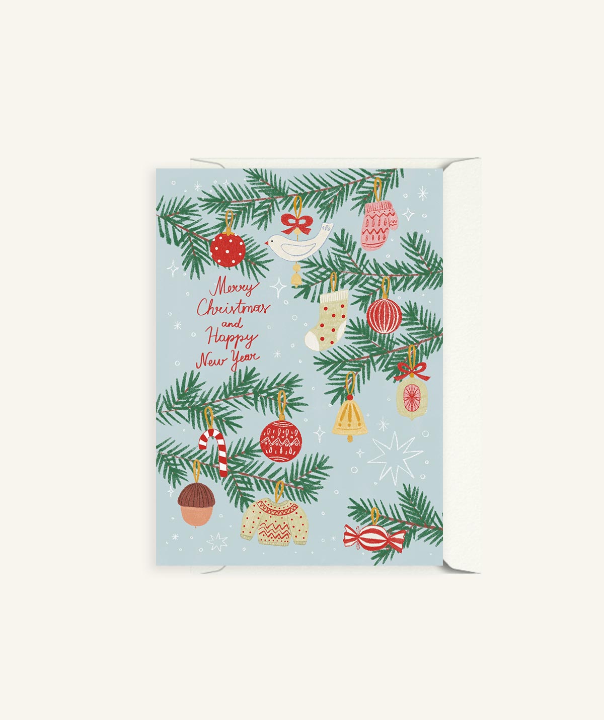 Colourful Ornaments | Christmas Card